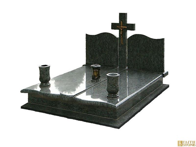 lápida negra para tumbas