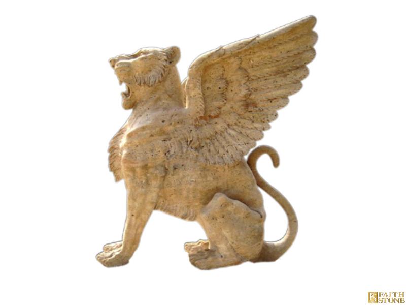 Estatuas de león de mármol