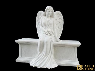 white angel tombstone