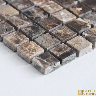 Dark Emperador Marble Mosaic