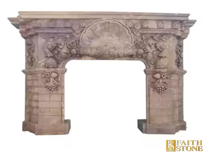 marble fireplace